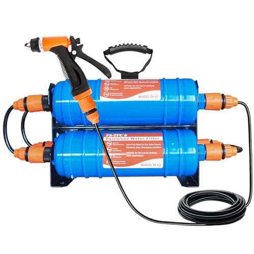 FS-TFC Spotless Car Wash System with 30FT Hose and Wash Gun, Deionized Water System, Spot Free, Works for All Vehicles, RV, Motorcycles, Windows, Boats, Planes and More image