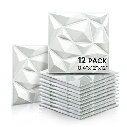 12 Pack 12 X 12 X 0.4 Inches Acoustic Absorption Panel, 3D Unique Soundproofing Insulation, Used in Home & Offices image