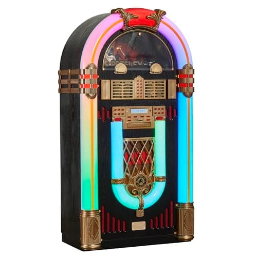 Arkrocket x Elvis Presley Jukebox Saturn V Full Size Bluetooth Vinyl Record Jukebox CD Player Vintage Radio Retro Turntable Classic Jukebox 51 inch image