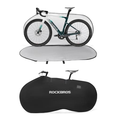 ROCKBROS Bike Travel Bag for Transportation Travel Outdoor Indoor Bike Storage Bag Anti-dust Waterproof Bike Covers for 26 inch Mountain Bike Road Bike image