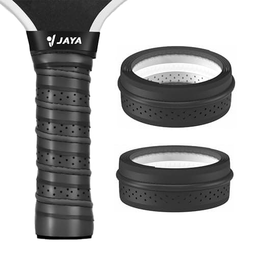 JAYA Extra-Length Pickleball Paddle Grip Tape, Pack of 2 Pickleball Overgrip Wrap, Black image