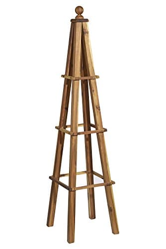 Classic Home and Garden, 3-Rung Acacia Wood Obelisk, 61" H image