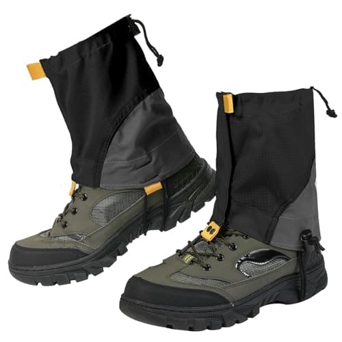 Gators for Hiking Boots and Shoes, Lightweight Adjustable Leg Gaiters for Men Women, Waterproof Hiking Gaiters for Snow,Trail Running,Hiking,Hunting,Walking, Skiing,Snowshoeing,Mountain Climbing image