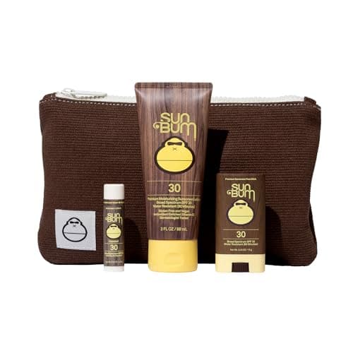 Sun Bum Road Tripper | Travel Sized Sun Care Pack with Sunscreen Lotion, Face Stick, and Lip Balm | SPF 30 Broad Spectrum UVA/UVB Protection | TSA Friendly image