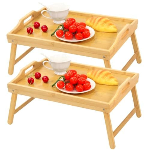 Bamboo Bed Tray Table 2 Pack image