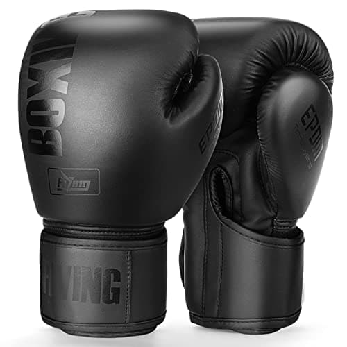 Boxing Gloves for Men and Women Suitable for Boxing Kickboxing Mixed Martial Arts Muay Thai MMA Heavy Bag Fighting Training Boxing Gloves for Men and Women (Black, 10oz) image