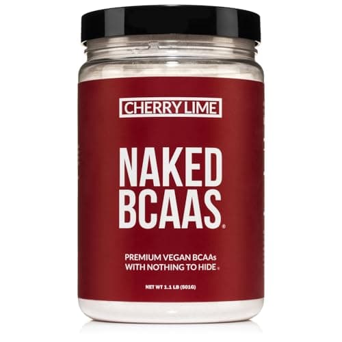 Cherry Lime Naked BCAAs Amino Acids Powder, 100% Pure 2:1:1 Formula, Vegan Branched Chain Amino Acids, Instantized All Natural BCAA Powder Supplement - 501 Grams, 34 Servings image