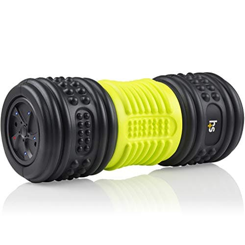 HealthSmart 4-Speed Vibrating Exercise Roller Foam FSA/HSA Eligible – Deep Tissue Massage Muscle Recovery & Pain Relief for Full Body | Electric foam Roller for Physical Therapy & Workout image