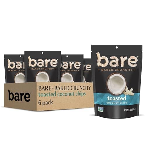 Bare Baked Crunchy, Toasted Coconut, 2.7 Ounce (Pack of 6) image