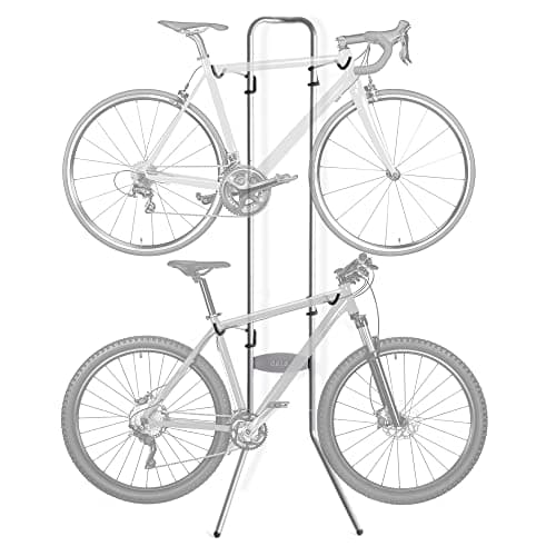 Delta Cycle Michelangelo 2 Bike Storage Rack - Gravity Fully Adjustable Bike Rack Garage For Road, MTB, and Hybrid Bicycles - Vertical Bike Rack Holds Up To 80 lbs image