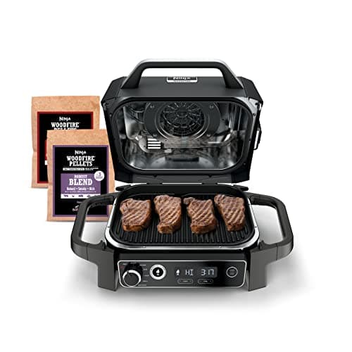 Ninja OG701 7-in-1 Outdoor Electric Grill & Smoker - Grill, BBQ, Air Fry, Bake, Roast, Dehydrate & Broil image