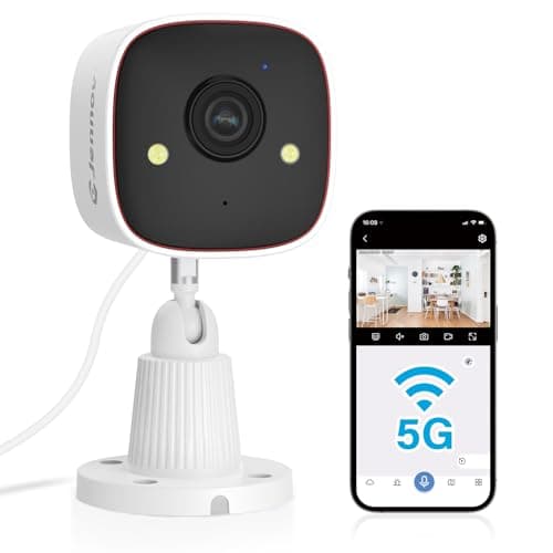 Jennov Outdoor/Indoor Security Cameras 5Ghz/2.4Ghz, 2K HD WiFi/Color Night Vision/AI Human Motion Detection /2-Way Audio/IP66 Waterproof Pet Dog Cat Baby Monitor Camera for Home Security image