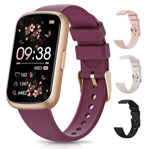 Fitness Tracker, Fitness Tracker Watches for Women with Heart Rate/Blood Oxygen/Sleep Monitor, 20+ Sports Modes Smart Watches for Women/Men, Activity & Step Tracker Smart Watch for Android/iOS Phones image