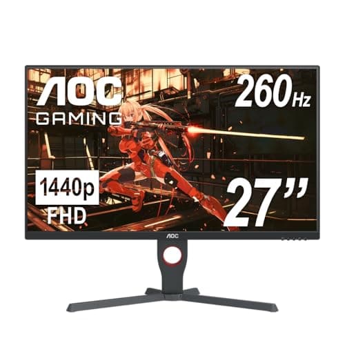 AOC 27G15 27 inch Gaming Monitor, Full HD 1920x1080, 180Hz 1ms, 1x HDMI 2.0, 1x Display Port, AMD FreeSync, HDR10, Pivot & Height Adjustable, Console Gaming Ready, 3-Year Zero-Bright-Dot image
