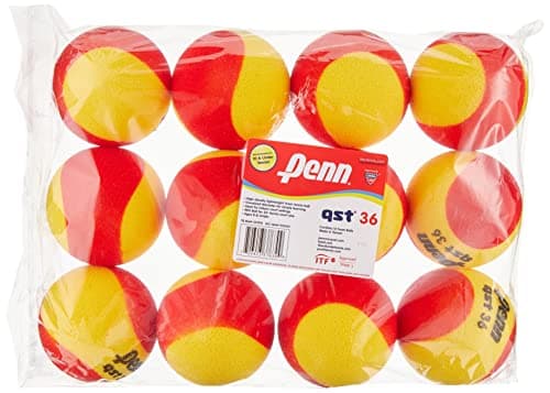 Penn QST 36 Tennis Balls - Youth Foam Red Tennis Balls for Beginners image