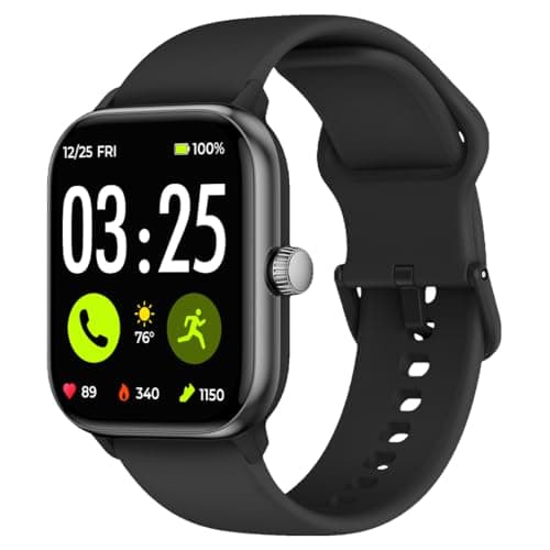 Spade & Co Health Smartwatch 4 - Smartwatch for Men & Women, Heart Rate, Sleep & SpO2 Monitor, Pedometer, Fitness Tracker, Answer/Make Calls IP68 Waterproof iOS & Android Compatible image