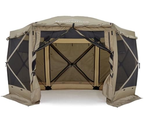 Pop up Gazebo Tents 12x12 FT Canopy Tent for Camping Portable Gazebos with Awnings Outdoor Patio Screen Tent Houses with Sidewalls Family 8 Person image