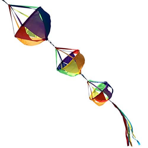 9KM DWLIFE 62" Fashion Windsocks Wind Twister Spinners Rainbow Kite Socks Flag Garden Yard Decoration image