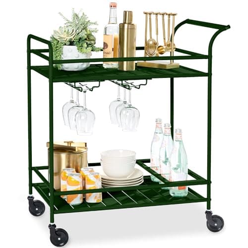 Best Choice Products Outdoor Mobile Patio Bar Cart image