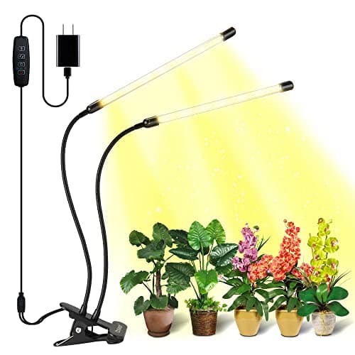 bseah Grow Light Plant Lights for Indoor Plants, Full Spectrum Plant Grow Lamp, 10 Dimmable Levels Auto ON & Off with 3/9/12H Timer image