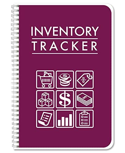 BookFactory Inventory Log Book/Small Business Inventory Tracker/Tracking Register - Wire-O, 100 Pages, 6" x 9" (BUS-100-69CW-PP(InventoryTracker)-BX) image