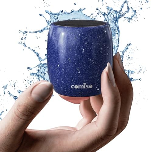 Small Speaker, Bluetooth Speaker with 360°HD Stereo Sound and Robust Bass, Mini Speakers with Hands-Free Call, IP67 Waterproof, Portable Speakers for Shower, Room, Car, Trip, Ideal Gift for Men, Women image