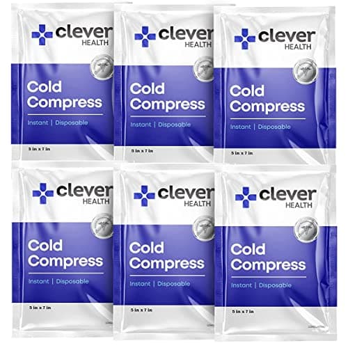 Instant Cold Pack | Disposable Ice Packs - Cold Therapy - for Injuries, Swelling, Inflammation, Muscle Strains, Sprains, Perfect for First aid Kit, Outdoor Activities, Athletes. 5x7 Inches, 6 Pack. image