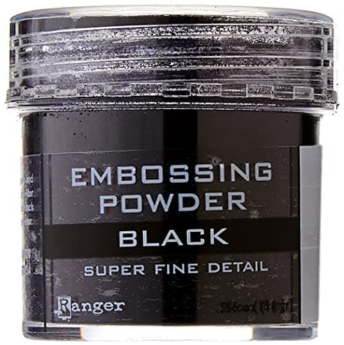 Ranger Embossing Powder, .56 Ounce Jar, Super Fine Black image