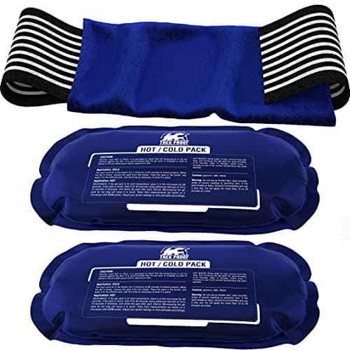 Ice Pack (3-Piece Set) – Reusable Hot and Cold Therapy Gel Wrap Support Injury Recovery, Alleviate Joint and Muscle Pain – Rotator Cuff, Knees, Back & More (3 Piece Set - Classic) image