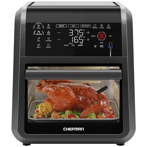 CHEFMAN ExacTemp™ 12 Quart 5-in-1 Air Fryer with Integrated Smart Cooking Thermometer image
