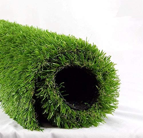 Realistic Deluxe Artificial Grass Synthetic Thick Lawn Turf Carpet (7 FT x 15 FT (105 Square FT)) image