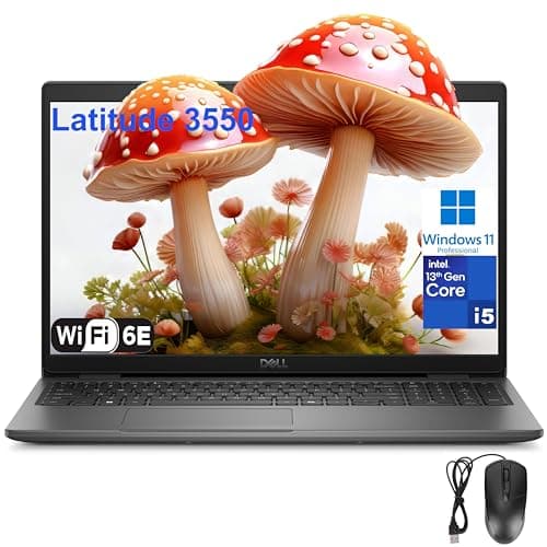 Dell Latitude 3550 Laptop Computer for Business and Work, 13th Gen Intel 10-Core i5-1335U (Beat i7-1255U), 32GB DDR5 RAM, 1TB PCIe SSD, 15.6" FHD, WiFi 6E, Bluetooth 5.3, USB4 Type-C, Windows 11 Pro image