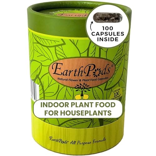 100 EarthPods - Indoor Plant Food for Houseplants - Organic Indoor Plant Fertilizer Spikes - Potted House Plant Fertilizer Sticks - Made in USA image