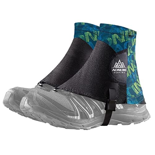 YAPJEB Gaiters Low for Hiking, Lightweight Waterproof Ankle Gaiters Rain Snow Boot Gators for Hiking, Hunting, Climbing, Woodcutting (Green) image