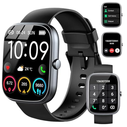 uaue Smart Watch, 2025 HD 1.91" Smartwatch for Men Women(Answer/Make Call), 112+Sports Modes Fitness Activity Tracker, Calories/Heart Rate/Sleep Monitor, IP68 Waterproof Step Counter for Android iOS image