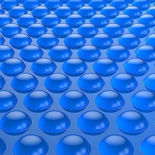 BigXwell Solar Pool Cover, Blue 16-mil 16 x 32 Foot Rectangle for In-Ground Pools, 1600 Series Heavy-Duty Insulating Pool Heater Covers. image
