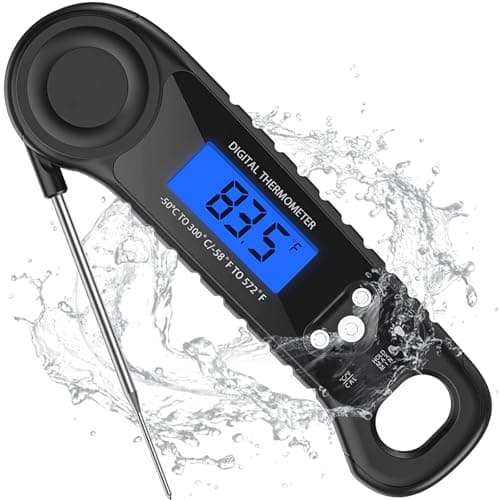 AMMZO Meat Thermometer Digital, Instant Read Food Thermometer - Waterproof w/Backlight for Cooking, Candy, Deep Fry, BBQ, Grill, Smoker and Roast, Camping & Kitchen Essentials image
