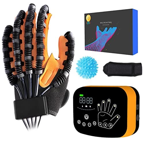 YIOCHOS Upgraded Rehabilitation Robotic Gloves for Stroke Recovery Equipment, Robot Glove for Hemiplegia Hand Treatment, Finger Rebot Gloves for Cerebral Palsy Finger and Hand Function Rehab. image