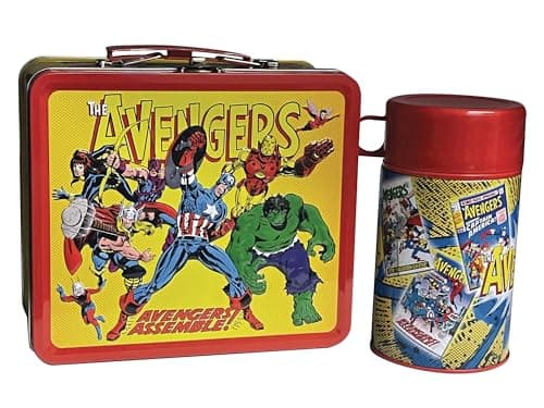 Surreal Entertainment Avengers Assemble Tin Titans Previews Exclusive Lunch Box with Beverage Container image