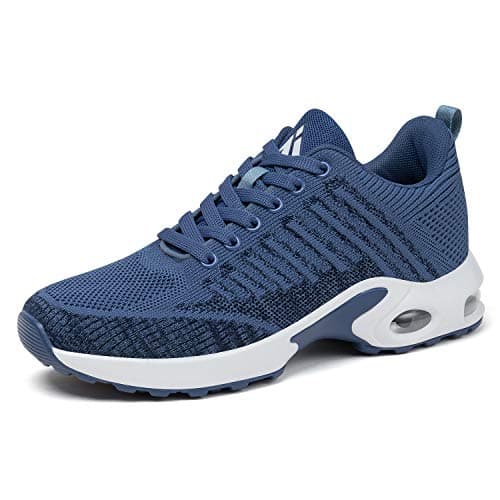 Mishansha Womens Walking Sneakers Ultra Lightweight Tennis Shoes Athletic Gym Shoes Arch Support Anti-Slip Outdoor Fashion Running Shoes Blue 10 image
