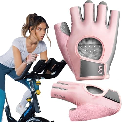 Jaffick Workout Gloves for Women Lightweight | Breathable Fitness Gloves with Non-Slip Grip for Gym, Weightlifting, Cycling and Training image