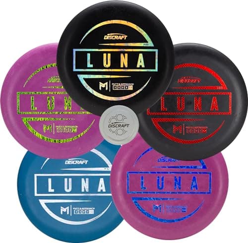 Paul McBeth Mini Luna Putter Five Pack | Mini Disc Golf Putters | Exact Replica | Colors & Foils Will Vary image