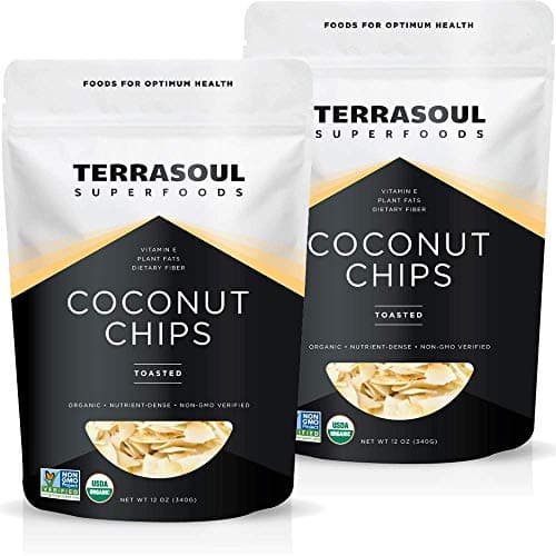 Terrasoul Superfoods Organic Toasted Coconut Chips, 1.5 Lbs - Unsweetened | Unsalted | Perfectly Toasted Coconut image