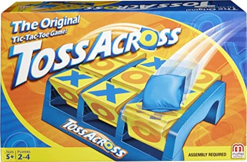 Mattel Games Toss Across Kids Outdoor Game, Bean Bag Throw for Camping & Family Nights, Get 3-in-a-Row for 2 to 4 Players image