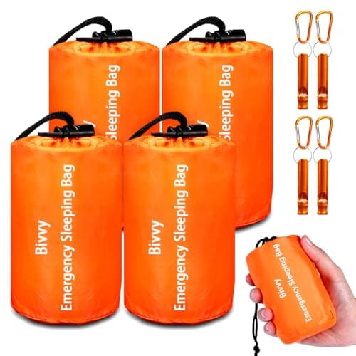 Emergency Sleeping Bag Survival Bag, Cymuber Portable Waterproof Thermal Bivy Sacks image
