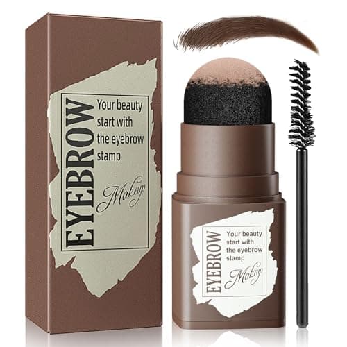 Eyebrow Stamp and Eyebrow Stencil Kit, Eye Brow Stencil Kit for Beginners 24 Reusable and Washable Eyebrow Shaping Kit image