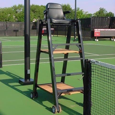 Douglas Classic Tennis Umpire Chair with Wheels, Black – Optional Umbrella image