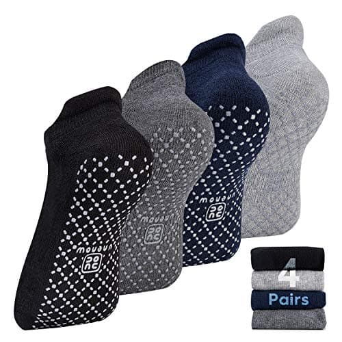 unenow Unisex Non Slip Socks with Grips Cushion for Yoga Pilates Barre Home & Hospital image
