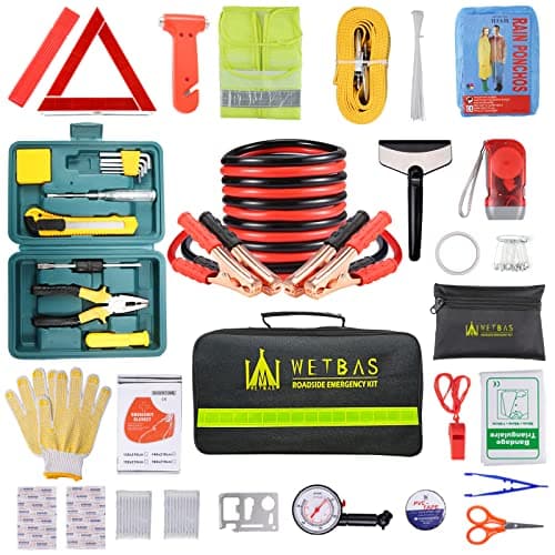 WETBAS Car Roadside Emergency Kit, Auto Vehicle Safety Emergency Kit image