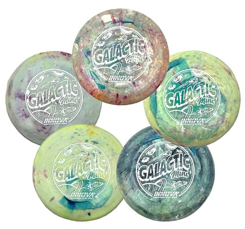 Innova Discs Galactic Mini 5 Pack – Swirly Mini Markers for Disc Golf for Marking Your Lie, Doubles, Mini Targets (5 Pack) image